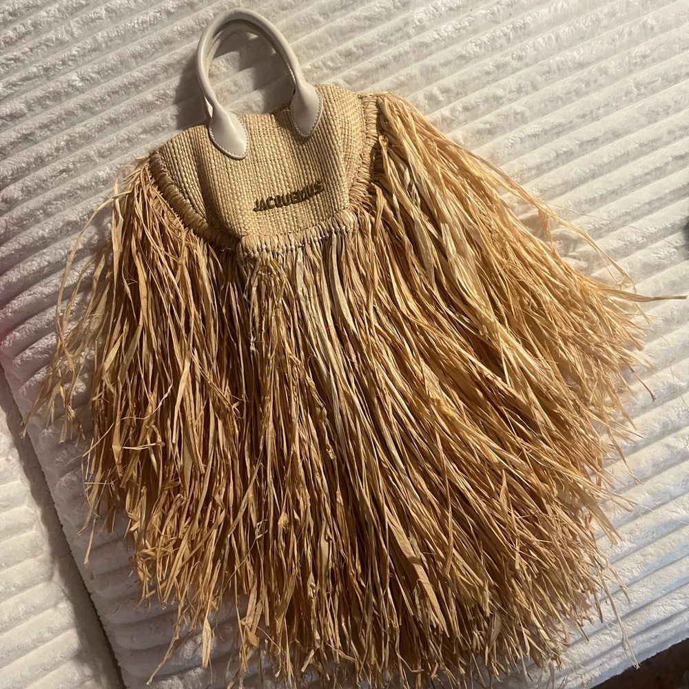 Jacquemus straw beach bag